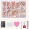 Wohlstand 360 pièces Nail Français,Faux Ongles Français,Kit De Faux Ongles,Faux Ongles à Coller Courts,Acrylique Faux Ongles Autocollants,Faux Ongles Court Kit pour Femmes Filles Press on Nails