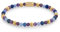 Rebel & Rose Damen-Armband Are Violets Blue Gold 4 mm RR-40064-G-S