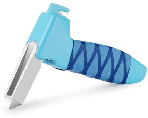 URAQT Elderly & Disabled Car Handle Mobility Aid, Door Handle Assist, Portable Vehicle Support Handle, Sky Blue Aluminum Alloy, 20x13cm