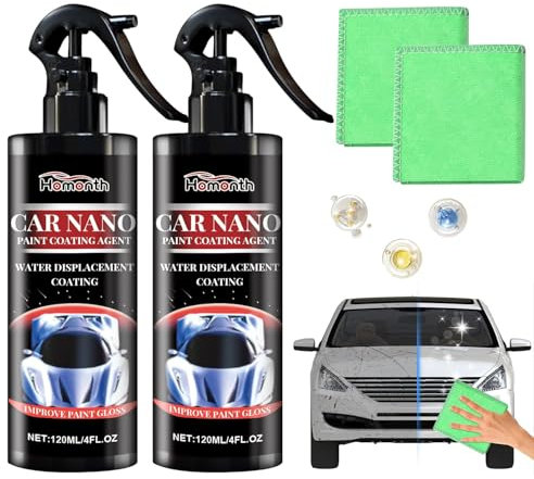 2 PCS Nano Car Spray, Car Polish, Car Nano Paint Coating Agent, 2025 New Car Polish Car Body Scratch Remover Fast Repair Scratches Repairing Polish Spray Accessories Scratch Remover Kit for Cars