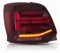 LIMIMIKAIXIN Auto Rücklicht Rückleuchten für VW Polo 2011-2017, Rückleuchte Heckleuchte Links Rechts Blinker Rücklichter Bremslicht Bremsleuchte Zubehör,A/Red Left