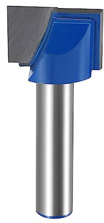 QUARKZMAN Fraise De Défonceuse Pour Nettoyage De Fond 20mm De Diamètre 8mm De Tige, 2 Lames En Carbure Non Revêtu Pour Travail Du Bois