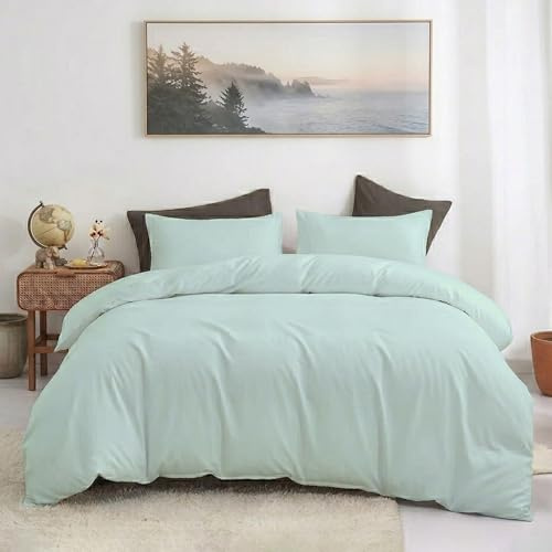 100% Egyptian Cotton Double 3PC Duvet Cover Set, Super Soft Set