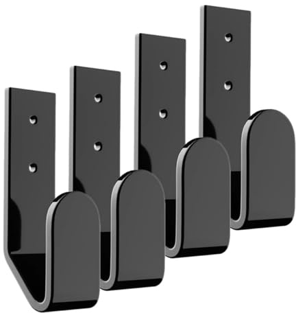 HOOTNEE Sleek Black Acrylic Keyboard Wall Mount Storage Holder with Wallmount Design for Mechanical Keyboard Mount for Gaming and Office Use