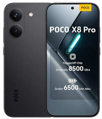 XIAOMI POCO X8 Pro Smartphone de 12+512GB Negro Batería de 6500mAh