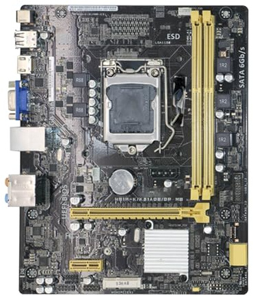 Gaming WiFi Carte mère Fit for ASUS H81M-K/K31ADE, Socket LGA1150, Compatible avec Les processeurs i7-4790K, i7-4770K, i5-4690K, i5-4670K et i3-4130, 2 emplacements mémoire DDR3 1600 MHz, Format mATX