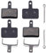 Best Tek Fahrrad bremsbeläge, Scheiben bremsbeläge für Shimano M315 M355 M515 M525 C501 C601 M375 M395 und Ersatzteil Gleiche Desgin Fahrradscheibenbremsbeläge (2 Paare)