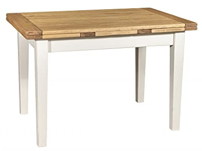 Biscottini Esstisch ausziehbar Made in Italy 120x80 cm | Esstisch Holz massiv | Küchentisch ausziehbar