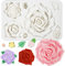 Große Rosen Silikonform Blütenknospen für Fondant Tortendeko Epoxidharz Schmuckguss Kerzenherstellung