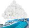 NAIZY Filterbälle 700g Filter Balls für Sandfilteranlage Sandfilter ersetzen 25kg Filtersand für Pool Sandfilter, Schwimmbad, Filterpumpe (700g, Weiß)