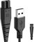 Ancable USB Ladekabel mit kleiner Bürste, Ersatzkabel Rasierer kabel kompatibel mit Hatteker RFC 690 692 588 598 696 9598 7568 Bartschneider Haarschneidemaschine (1Ladekabel+Bürste)