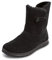 VITAFORM® Lammfellstiefel Veloursleder | Flauschige und wärmende Boots für Damen I Bequem auch für breite Füße I Winterboots in tollen Farben I Schwarz Gr. 38