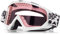 KINGBIKE Motocross Brille Mtb Brille Dirt Bike ATV Crossbrille goggle Sicherheit Tactical Riding Motorradbrillen für Herren Damen Jugend Fit ÜBer Brille (Weiss-rosa, Erwachsene)