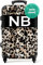 NoBoringSuitcases.com® Koffer personalisiert, 67x43x25cm - Koffer Groß, Koffer Hartschale Groß - Reisekoffer Mittelgroß - Leopardenmuster mit Schwarz - Leicht - Koffer mit Namen Initialen