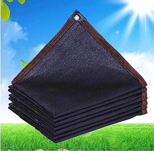 Rete Parasole Rete Ombreggiante da Giardino con Occhielli Vela Ombreggiante Tessuto 90% Protezione Solare Teli Ombreggianti da Terrazzo Balcone, Giardino, Rete Antigrandine,black-5x6m