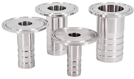 6/8/10/12/14/16/19/25/32/38mm Portagomma A 0.5 1 1.5 2 Tri Clamp SUS 304 Raccordo per Tubo Sanitario in Acciaio Inossidabile 316L-SUS 316L-34mm Ghiera OD-6mm Tubo Barbo