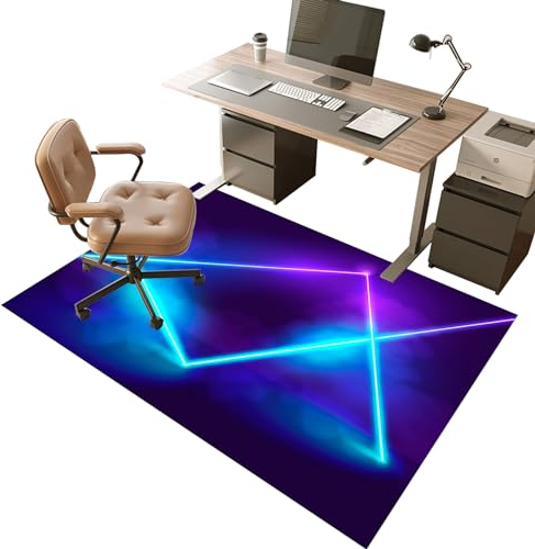 Bürostuhl Unterlage 140 x 160 cm Unterlage Schreibtischstuhl - Bürostuhl Teppich Unterlage - Mehrzweck-Stuhlteppich für zu Hause - Kratzfest Bodenmatte Stuhlunterlage für Laminat Parkett Hartböden