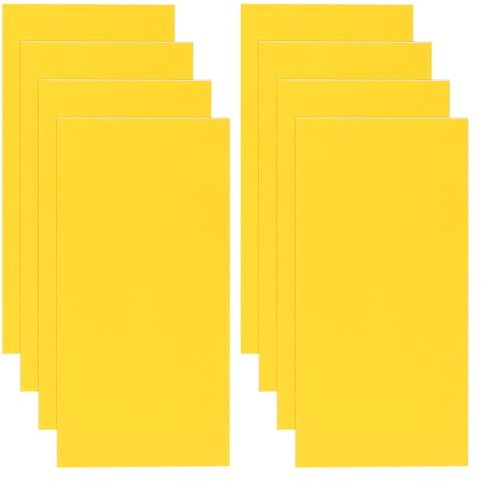 sourcing map 8Pcs Nylon Repair Patch 20cmx10cm Self-Adhesive Waterproof Tent Tape Fabric Repair Stickers for Down Jacket Outdoor Camping Gear Repair, Yellow