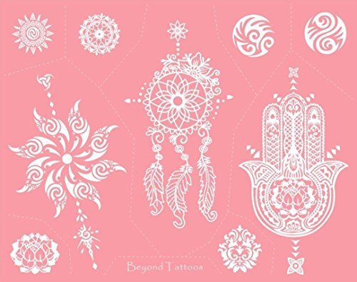 Fatima's Hand Traumfänger Mandala Tattoo Stencil Tattoo Schablone Vorlage für Finger- Hand- und Körper Bemalung MS-05