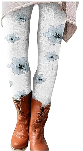 KONG JIMFAN Thermo Leggins Winterwanderhosen Damen Gefälschte Durchscheinend Strumpfhose Unterhosen Winterhose Damen Gefüttert Leggings Damen Schwarz Mit Tasche Plaid Pyjama Hosen(#1 Light Blue,XXL)