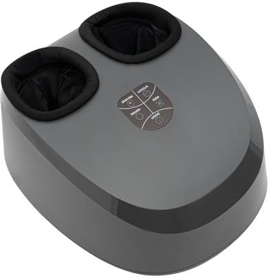 Kaichenyt Appareil de massage pour les pieds, intensité réglable avec chaleur, pétrissage profond, soulage la fatigue des pieds et améliore la circulation sanguine