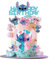 8 Stit Cake Decoration, Stit Kuchen Dekoration, Stit Cupcake Toppers,Cupcake Geburtstag Topper für Junge Mädchen Geburtstag Themen Party