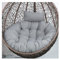 Yahbrra Kissen für Hängesessel Outdoor, Hängekorb Kissen, Ersatzpolster für Hängesessel, Sitzkissen Polster für Hängesessel (Color : Gray, Size : 125size (Diameter: 115cm))