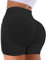ASERAY Impact Nahtlose Fitness-Shorts für Damen, Scrunch Butt Lifting, Biker, Yoga-Shorts für Damen, Bauchkontrolle, 11,4 cm, Impact Midnight Black, Klein