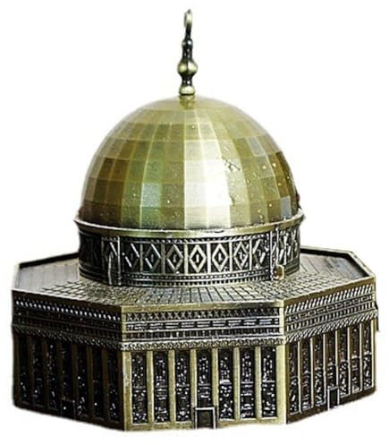 Zghhc 1pc Retro Metall Moschee Gebäude Modell Figur Statue Ornamente Vintage Islamischen Hause Büro Dekoration Handwerk Souvenir Geschenke
