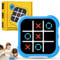 Elektronisch Tic-Tac-Toe Bolt Spiel, 3-In-1-Puzzlespielkonsole, Zappelspielzeug-Brettspiele, Elektronisches Digitales Tic-Tac Toe-Spiel, Brettspiel Familietragbare Reisespiele FüR Bildung (Blau)