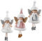 LABRIMP 3St Engel Mädchen Charme Plüsch-Engel-Anhänger Weihnachtsbaum Winkel Dekoration Fee Puppe Weihnachtsengel Anhänger weihnachtsdeko Engel Puppe Dekoration Stoff