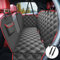 KYG Dog Car Seat Cover Dog Hammock For Car Back Seats With Side Protection And Mesh Visual Window, Durable Scratch Proof And Waterproof Pet Car Seat Cover For Cars/Trucks/Suv 135 X 148 Cm Red & Black