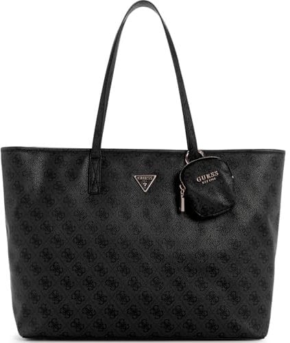 GUESS Power Play Large Tech Tote Coal Logo