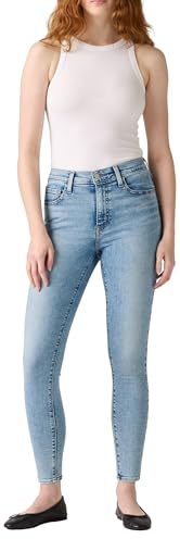 Levi's Women's Jeans 720 Hirise Super Skinny Light Indigo - Worn In, Color Genres On Repeat, Size 28 28