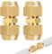 SUPAWAY 2 nippli doppi per tubi in rame da 5/8, connettori per tubi in rame, in ottone, senza saldatura, condizionatori d'aria, set di viti con 2 dadi di accoppiamento, diametro tubo di rame 15,88 mm