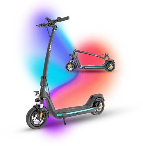 JOYOR C10 DGT Patinete Electrico Adultos - Motor de 500W Autonomía 35km Batería Extraíble Neumáticos de 10 Doble Suspensión - Scooter Homologado DGT