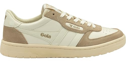 Gola Women's Hawk '89 Sneaker, Off White/Bone/Off White, 4.5 UK