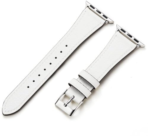 Italian Genuine Leather Strap Women for Apple Watch Series 11 10 9 8 7 6 5 4 3 2 1 SE3 SE2 SE Ultra 3 2 1, SGS Certified Dressy Bracelet Cute Band for iWatch 38mm 40mm 41mm 42mm 44mm 45mm 46mm 49mm