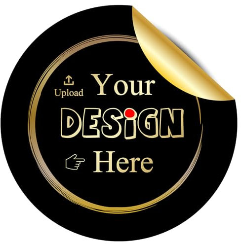 LAUKIYE Custom Stickers, Personalised Labels with Logo, Image or Text