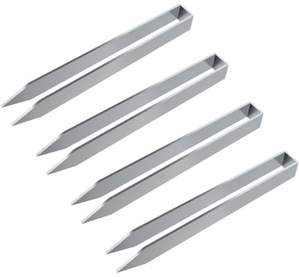 4Pcs Ground Stakes Steel Stakes Tents Heavy Duty Garden Stake Ground Anchors Peg Arching Shaped Fence Stake for Trampoli Heavy Duty Arch Peg