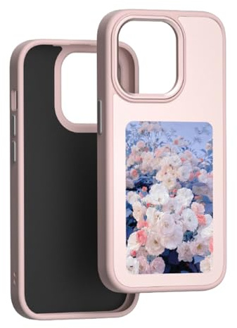 XKrmp Smart Ink Phone Case​​ - Custom Picture Protective Cover, ​DIY Photo Display Phone Case​​ via NFC, Unleash Your Creativity, Anti-Drop​​ for iPhone​​ Series (#2,for iPhone 16 Pro)