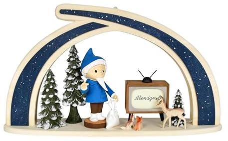 Ratags Massivholzbogen, Sandmännchen mit TV, 65 Jahre Sandmann