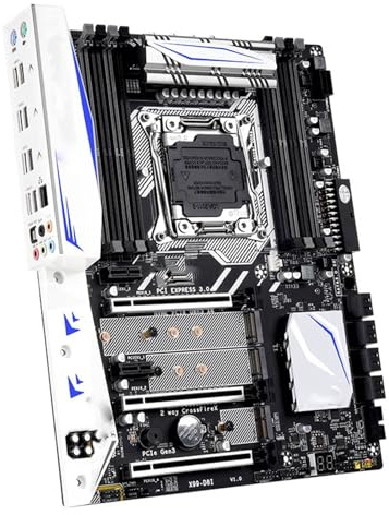 Compatibilità Kit Scheda Madre Fit For JINGSHA X99 D8I LGA2011-3 Con Processore CPU Xeon E5 2699 V3, 64 GB (4 * 16 GB) Di RAM DDR4 REG, Chip F8