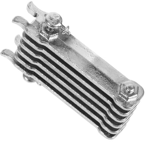 Mikikit 12 Scale Mini Finned Radiator Furniture Accessory Small House Decor for Dollhouse Scene