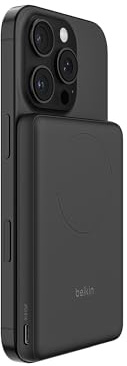 Belkin BoostCharge Power Bank Magnetico 5000mAh, Anello Magnetico - Nero