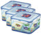 Frischhaltedose mit Serviereinsatz | Butterdose | Mozzarella-Dose| 1,2 Liter | Lock&Lock HPL822T - 3er Set