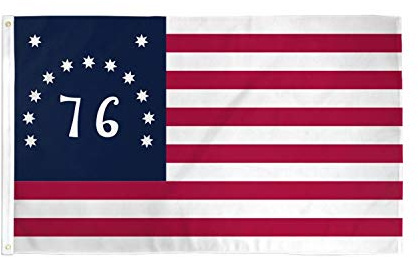 AZ FLAG Flagge Vereinigten Staaten Bennington 76 150x90 cm 2 Ösen | Für innen und außen Union Jack dekorative Flagge United States Bennington 76 doppelte Nähte und verstärkte Kanten