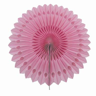 Creativery 1 Papierfächer 25cm (Hellrosa 150) // Deko Papier Fächer Rosetten Blumen Raumdeko Papierrosetten Hängedeko