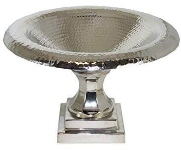The Uk Candle Company 18cm Fruit Bowl - Silver Nickel Plated Christmas Houseware Gifts