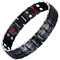 JFUME Männer Magnetarmband Geschenk für ihn Schwarzes Armband Doppelreihige Magnete mit Link-Entfernungswerkzeug 8,5 verstellbar